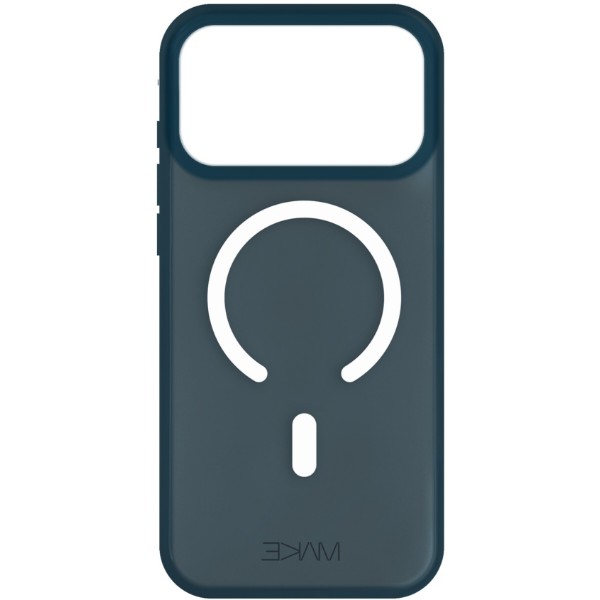 Фото - Чехол для смартфона MAKE for Apple iPhone 17 Pro Max Silicone Aura Magnet Dark Blue (MCLAM-AI17PMDB)
